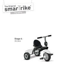 Tricycle à partir de 10 mois - Tricycle Vanilla smarTrike TouchSteering avec un parapluie noir et blanc de 10 mois_3