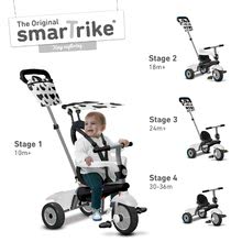 Trojkolky od 10 mesiacov - Trojkolka Vanilla smarTrike TouchSteering so slnečníkom čierno-biela od 10 mes_0