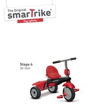 Tricikli za djecu od 10 mjeseci - Tricikl Vanilla Touch Steering 4u1 smarTrike crveni s prigušivačem vibracija i suncobranom od 10 mjeseci_3