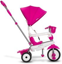 Tricikli od 10. meseca - Tricikel Breeze Plus Pink Classic smarTrike TouchSteering vodenje z držalom za steklenico in gumirana kolesa z blažilcem tresljajev od 10 mes_0