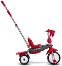 Tricikli od 10. meseca - Tricikel Breeze Plus Red Classic smarTrike TouchSteering vodenje z držalom za steklenico in gumirana kolesa z blažilcem tresljajev od 10 mes_0