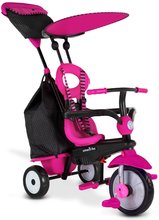 Triciclete de la 10 luni - Tricicleta Vanilla Plus Pink Classic smarTrike control TouchSteering cu ​​roți de cauciuc și amortizor 2 genți de la 15 luni_0
