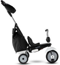 Tricikli od 10. meseca - Tricikel Vanilla Plus Black&White Classic smarTrike TouchSteering vodenje z gumiranimi kolesi in blažilcem tresljajev 2 torbi od 10 mes_3