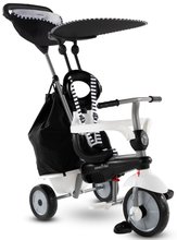 Tricikli za djecu od 10 mjeseci - Tricikl Vanilla Plus Black&White Classic smarTrike TouchSteering upravljanje s gumiranim kotačima i ublaživačem vibracija, 2 torbe od 10 mjes_0