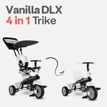 Kinderdreiräder ab 10 Monaten - Dreirad Vanilla DLX smaTrike Touch Steering Steuerung mit Sonnenschirm und Tasche schwarz und weiß ab 10 Monaten_1