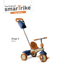 Triciclete de la 10 luni - Tricicletă Vanilla Touch Steering 4in1 smarTrike cu parasolar albastru-portocaliu de la 10 luni_3