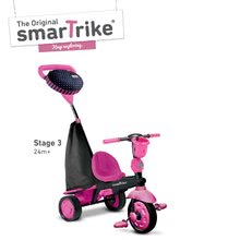 Tricikli za djecu od 10 mjeseci - SMART TRIKE 6751200 trojkolka SPARK BlackPink TouchSteering 4v1 s tlmičom a s 2 taškami ružovo-čierna od 10-36 mesiacov _2