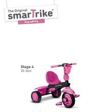 Triciclete de la 10 luni - Tricicletă Spark BlackPink TouchSteering smarTrike 4 în 1 cu amortizor şi cu 2 genţi roz-negru luni de la 10 luni_3