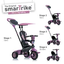 Triciklik 10 hónapos kortól - Tricikli Spirit Pink 4in1 Touch Steering smarTrike rózsaszín 10 hó-tól_1
