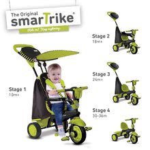 Tricikli za djecu od 10 mjeseci - SMART TRIKE 6752800 trojkolka SPARK BlackGreen TouchSteering 4v1 s tlmičom a s 2 taškami zeleno-čierna od 10-36 mesiacov _0