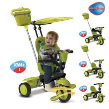 Tricikli za djecu od 10 mjeseci - Tricikl Spirit Green 4-in-1 Touch Steering smarTrike s taškou zelená od 10 mesiacov ST6753800_0
