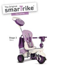 Triciklik 10 hónapos kortól - Tricikli Splash 5in1 Purple&White smarTrike 360° irányítás dönthető háttámlával lila-krémszínű 10 hó-tól_3