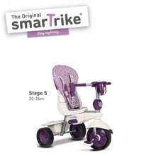 Triciclete de la 10 luni - Tricicletă Splach 5 în 1 Purple&White smarTrike 360° cu direcționare și cu spatele cu mișcare  mov-crem de la 10 luni_1
