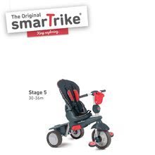 Tricikli od 10. meseca - Tricikel Splash 5v1 Red smarTrike 360° z nastavljivim sedežem rdeče-siv od 10 mes_0