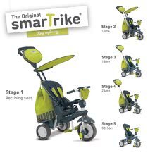Tricikli za djecu od 10 mjeseci - Tricikl Splash 5u1 Green smarTrike zeleno-sivi s podesivim naslonom i upravljanje 360° od 10 mjeseci_0