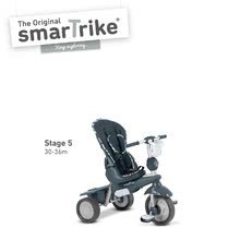 Tricikli od 10. meseca - Tricikel Dazzle 5v1 Grey&Black 360° smarTrike z nastavljivim sedežem srebrno-siv od 10 mes_0