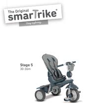 Tricikli od 10. meseca - Tricikel Splash 5v1 Grey smarTrike 360° vodenje srebrno-siv od 10 mes_0