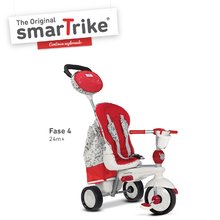 Triciklik 10 hónapos kortól - Tricikli Dazzle 5in1 Red&White Touch Steering smarTrike piros-szürke_3