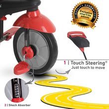 Tříkolky od 10 měsíců - Tříkolka Glow Touch Steering 4v1 Black&Red smarTrike červeno-černá od 10 měsíců_3