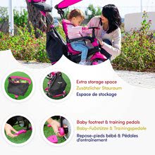 Triciclete de la 10 luni - Tricicletă Glow 4 în 1 Touch Steering smarTrike Black&Pink luni roz-negru de la 10 luni_10