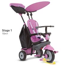 Tricikli za djecu od 10 mjeseci - Tricikl Shine 4u1 Touch Steering Grey&Pink smarTrike sivo-ružičasti od 10 mjeseci_0