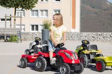 Detské šliapacie vozidlá - Traktor na šliapanie Farmer XL Smoby s prívesom červený_5