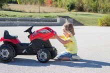 Otroška vozila na pedala - Traktor na pedale Farmer XL Smoby s prikolico rdeč_6