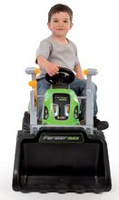 Voitures à pédales pour enfants - Tracteur avec chargeur Farmer Max Smoby vert avec un attelage à pédales_3