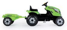 Vehicule cu pedală pentru copii - Tractor cu pedale Fermier XL Smoby cu remorcă verde deschis_3