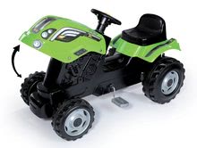 Veicoli a pedali per bambini - Trattore a pedali Farmer XL Smoby con rimorchio verde chiaro_1