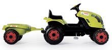Otroška vozila na pedala kompleti - Komplet traktor na pedale Claas Farmer XL s prikolico Smoby in samokolnica s kosilnico in vrtnim vozičkom_6