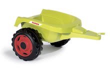 Detské šliapacie vozidlá - Traktor na šliapanie Claas Farmer XL Žaba Smoby s prívesom zelený_5