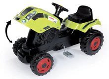 Otroška vozila na pedala kompleti - Komplet traktor na pedale Claas Farmer XL s prikolico Smoby in samokolnica s kosilnico in vrtnim vozičkom_3