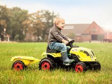 Otroška vozila na pedala kompleti - Komplet traktor na pedale Claas Farmer XL s prikolico Smoby in samokolnica s kosilnico in vrtnim vozičkom_1
