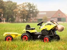 Otroška vozila na pedala kompleti - Komplet traktor na pedale Claas Farmer XL s prikolico Smoby in samokolnica s kosilnico in vrtnim vozičkom_2