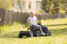 Seturi căsuțe  - Set căsuța Prietenilor ecologică în culori naturale și tractor cu pedale Friends Evo Playhouse Green Smoby extensibilă cu remorcă Farmer XL Black_24