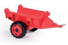 Voitures à pédales pour enfants - Tracteur pédalo Stronger XXL Smoby avec une remorque gris-rouge_0