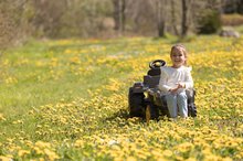 Detské šliapacie vozidlá - Traktor na šľapanie a príves Stronger XXL Tractor+Trailer Smoby s polohovateľným sedadlom a zvukom na volante 161 cm_3