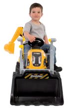 Pedálos gyermekjárművek - Traktor markolóval és homlokrakodóval Builder Max Smoby utánfutóval, pedálos_0