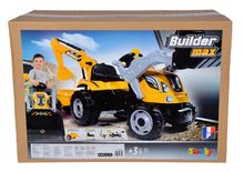 Detské šliapacie vozidlá -  NA PREKLAD - Tractor con cargador y remolque Builder Max Smoby con una cuesta para subir_11