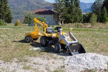 Trettfahrzeuge - Traktor mit Bagger und Lader Builder Max Smoby mit Skilift zum Tretten_2