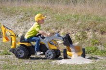 Pedálos gyermekjárművek - Traktor markolóval és homlokrakodóval Builder Max Smoby utánfutóval, pedálos_8