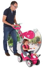Babytaxiuri de la 6 luni - Babytaxiu Bubble Go Smoby cu parasolar şi cu volan electronic roz-verde de la 6 luni_20