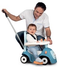 Lauflernhilfen - Set Lauflernwagen und Kinderwagen mit Bremse Croc Baby Walker Minikiss 3in1 Smoby und Rutscher blau mit Rückenlehne_22