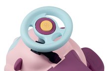 Bébitaxik 6 hónapos kortól - Szett bővíthető bébtaxi hanggal Maestro Ride-On Pink 3in1 Smoby pihe-puha textil huzattal_3