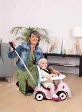 Bébitaxik 6 hónapos kortól - Szett bővíthető bébtaxi hanggal Maestro Ride-On Pink 3in1 Smoby pihe-puha textil huzattal_9