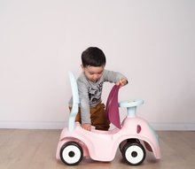 Odrážadlá od 6 mesiacov - Set odrážadlo rozšíriteľné so zvukmi Maestro Ride-On Pink 3in1 Smoby s mäkkým textilným poťahom a hojdačkou_14