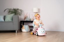 Bébitaxik 6 hónapos kortól - Szett bővíthető bébtaxi hanggal Maestro Ride-On Pink 3in1 Smoby pihe-puha textil huzattal_15