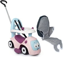 Babytaxiuri de la 6 luni - Set babytaxiu extensibil cu sunete Maestro Ride-On Blue 3in1 Smoby cu suport moale textil_1