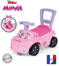 Babytaxiuri de la 10 luni - Babytaxiu și premergător Minnie Auto Ride-On Disney Smoby cu spătar și spațiu de depozitare de la 10 luni_2